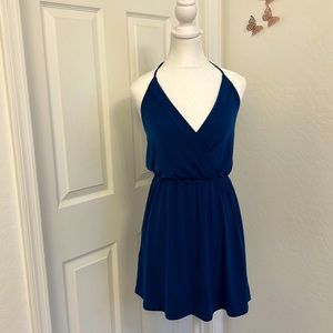 BCBGeneration Halter Elastic Waist Midi Dress